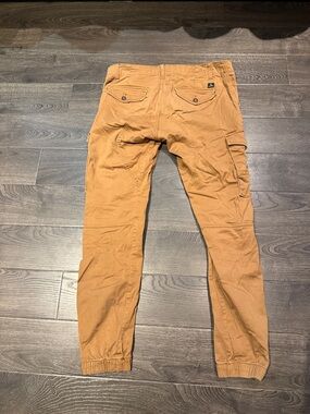 Jack and Jones Tan Cargo Jogger Pants - Utility Pockets